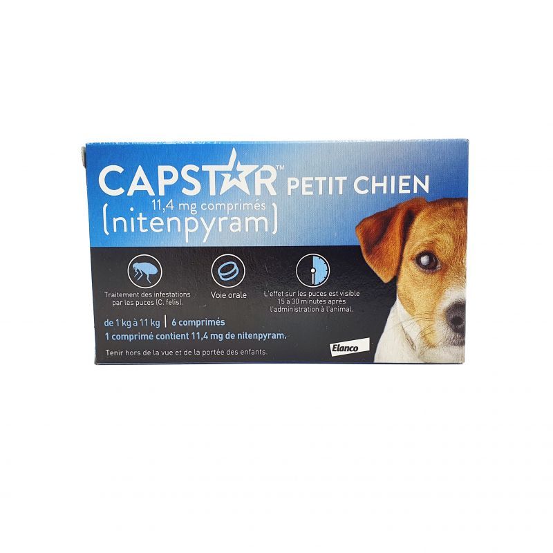 Capstar 6 comprimés petit chien 1 à 11kg