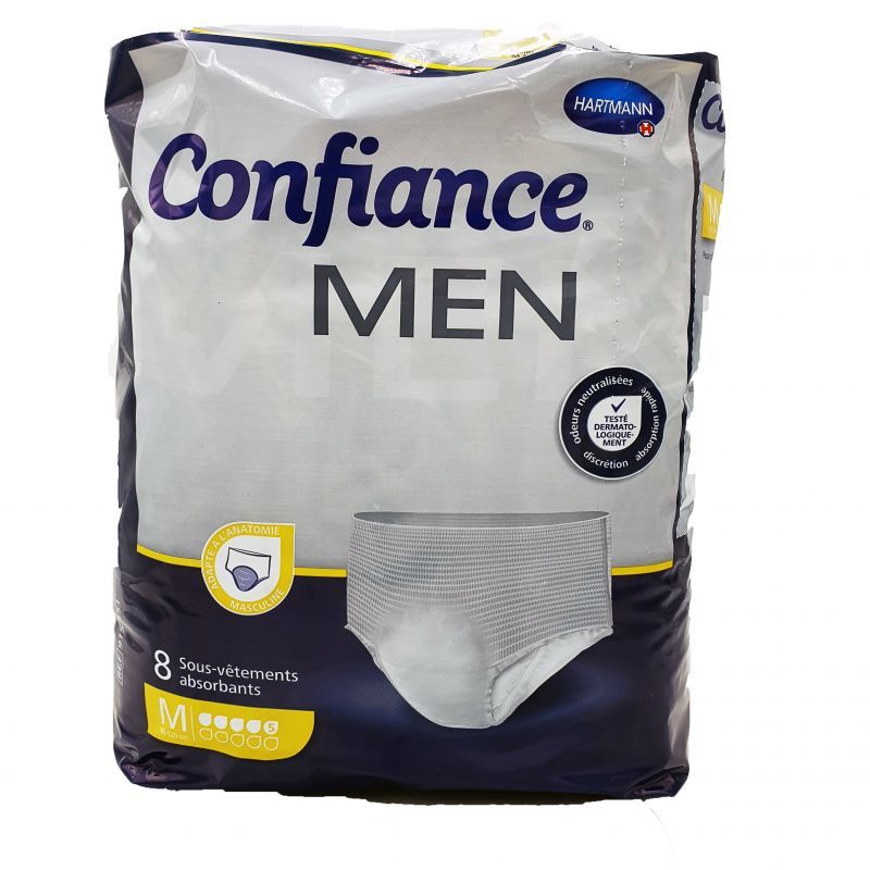 Confiance - Men 8 sous-vêtements absorbants 5/10 Taille M