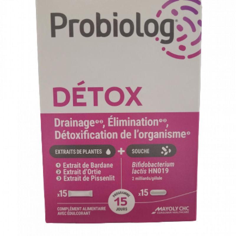 Probiolog - Détox 15 sticks + 15 gélules