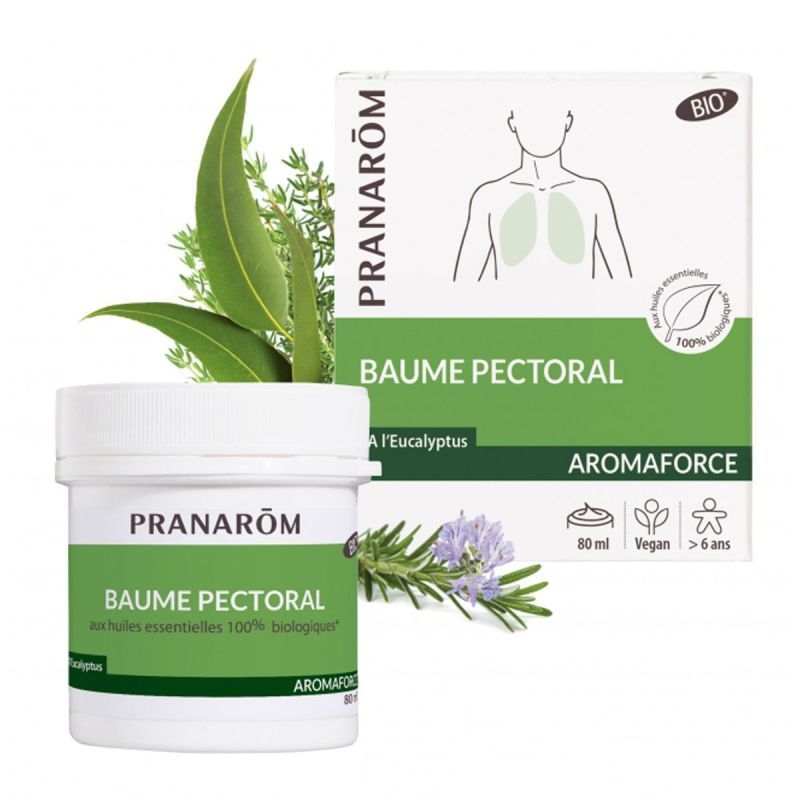 Aromaforce baume pectoral bio eucalyptus 80ml