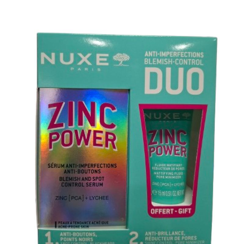 Nuxe Duo Zinc Power Serum Anti-Imperfection + Fluide Matifiant