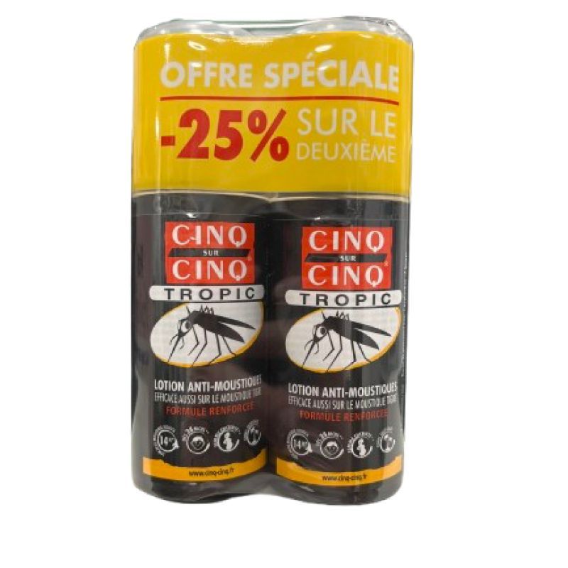 Lotion Anti-Moustiques Tropic en Lot de 2 de 75ml