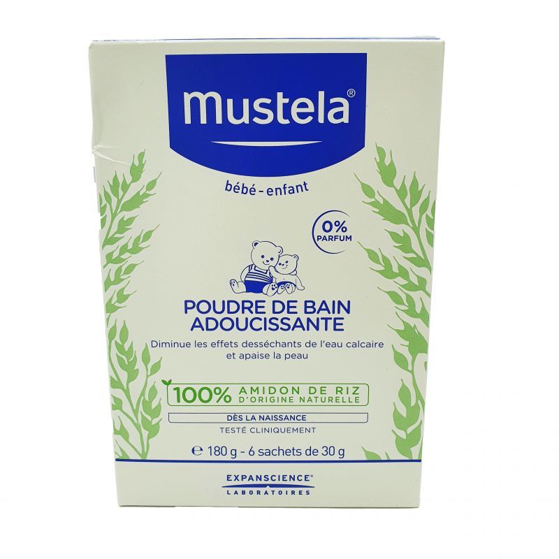 Mustela Bébé poudre de bain adoucissante 180g