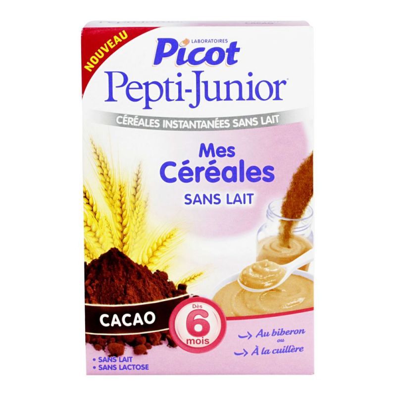 Pepti-junior céréales sans lait cacao 300g 6mois+