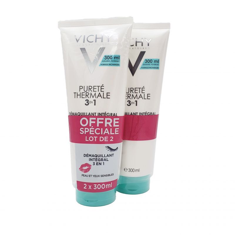 Vichy - Démaquillant Intégral 3 en 1 - Lot de 2x 300mL
