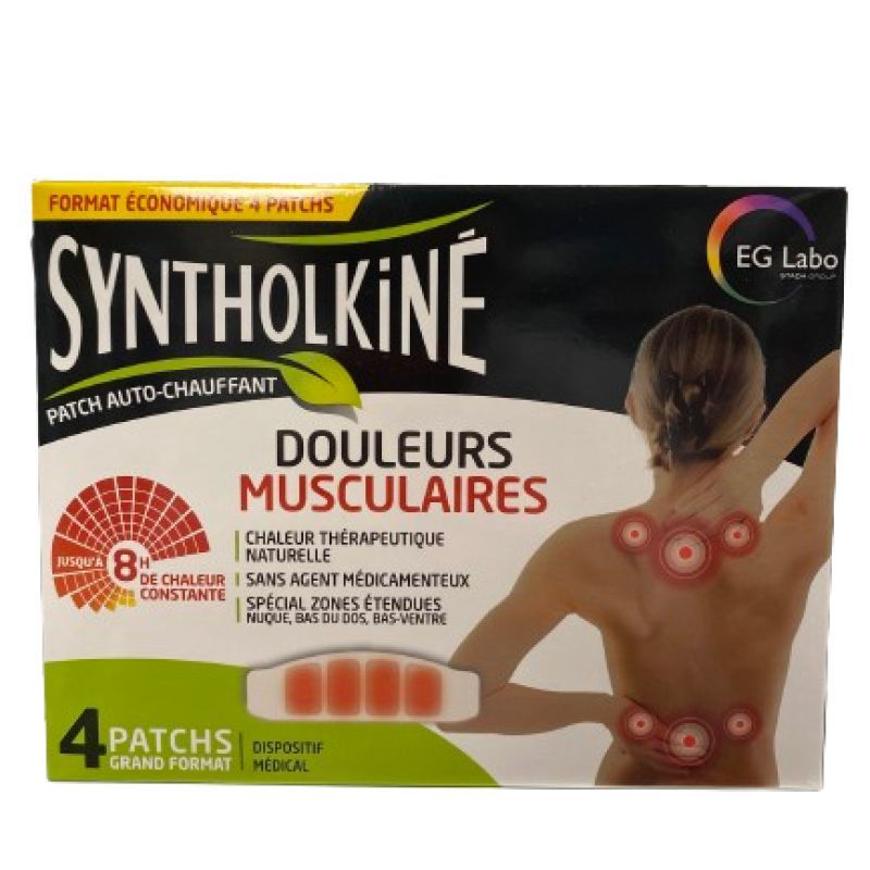 Syntholkiné Patchs chauffants grand format x4
