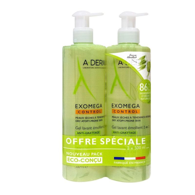 Exomega bébé duo gel 2en1 2x500ml