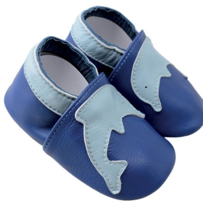 SHOOP'S - Chaussons en cuir 12-24 mois [Dauphin]