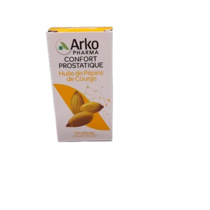 Arkogélules huile pépins de courge bio confort urinaire 60 capsules