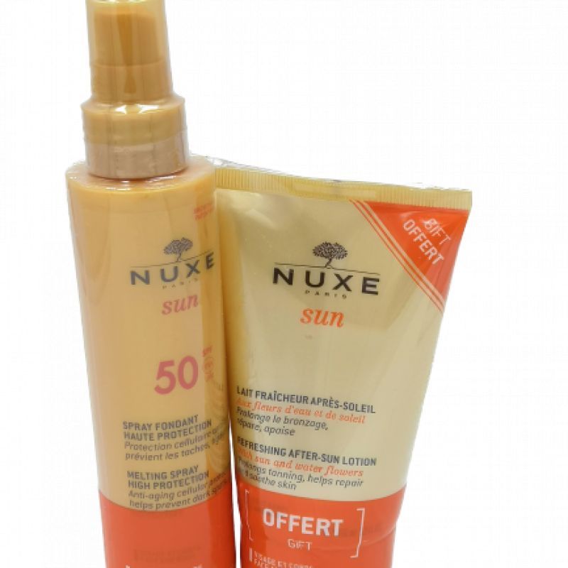 Spray fondant SPF 50 + 100mL lait fraîcheur offert