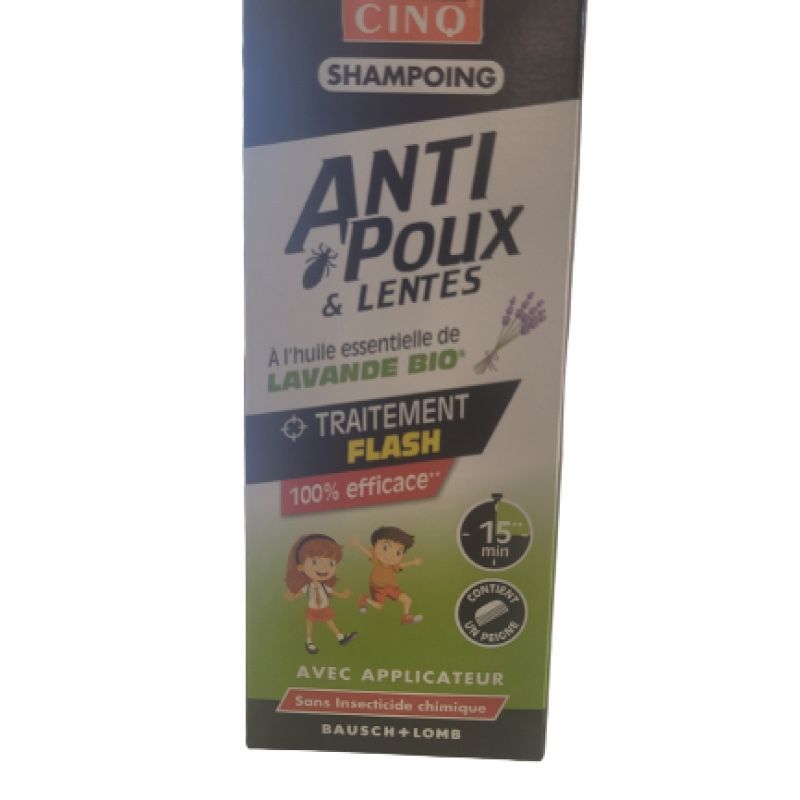 Cinq sur cinq - Shampoing Anti-poux et lentes lavande bio 100ml