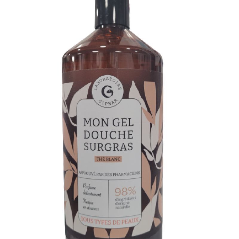 Giphar - Mon gel douche surgras Thé blanc Bio 1L