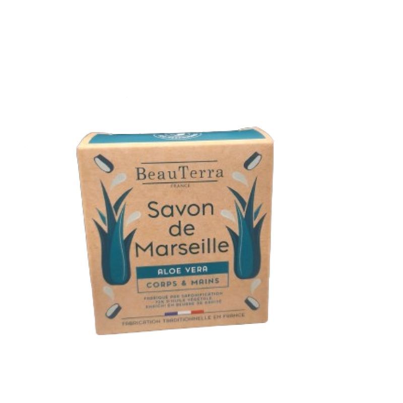Beauterra - Savon de Marseille Aloe Vera corps et mains 100g