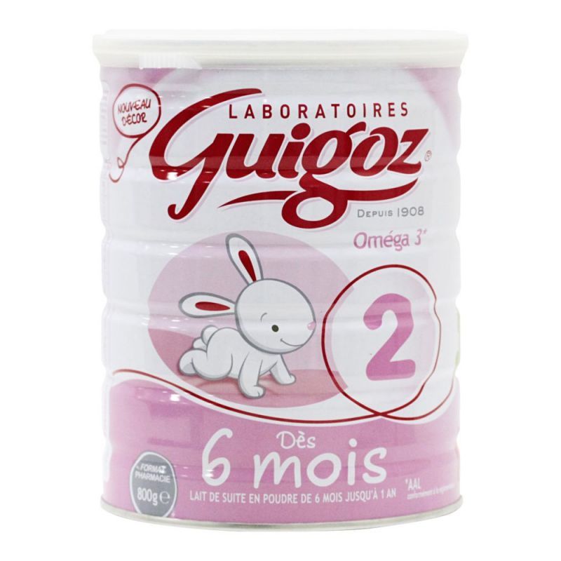 Guigoz 2ème âge lait poudre bébé 6-12mois 800g