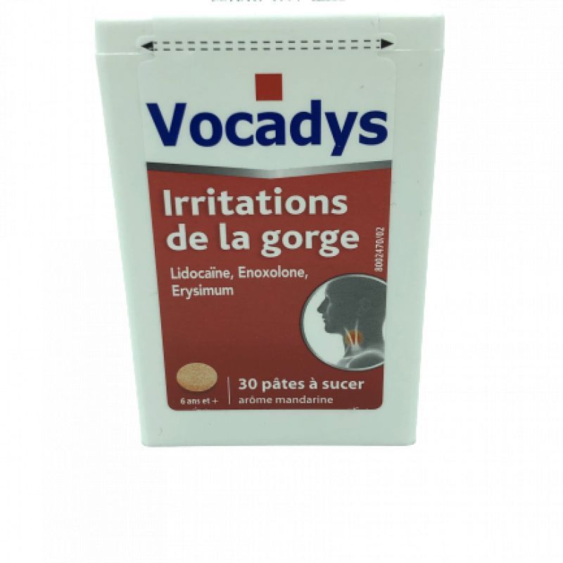 Vocadys irritations de la gorge Pate 30