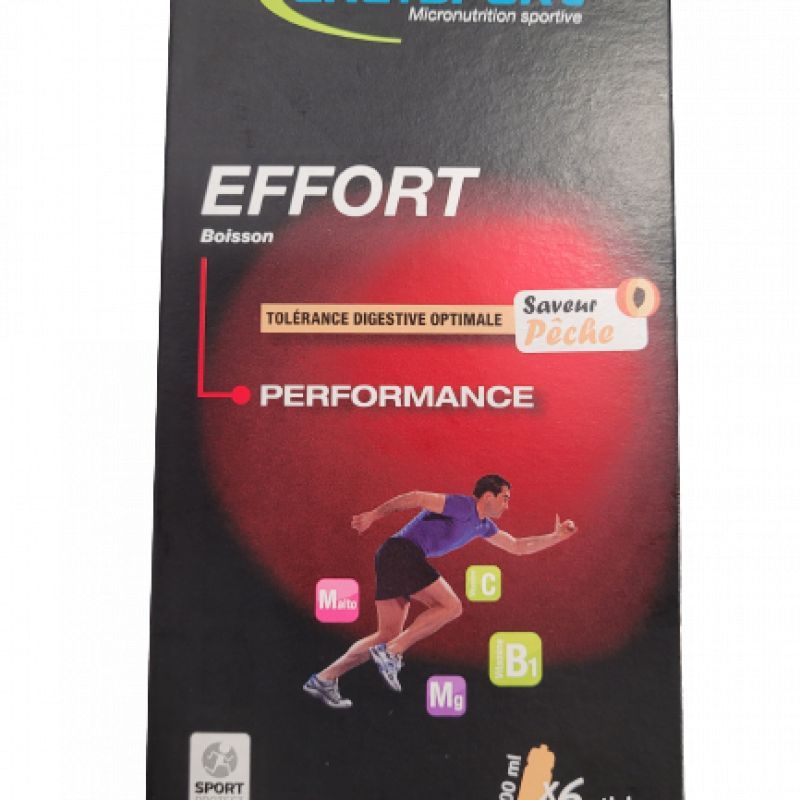 Ergysport - Effort - performance - 6 sticks - Saveur pêche