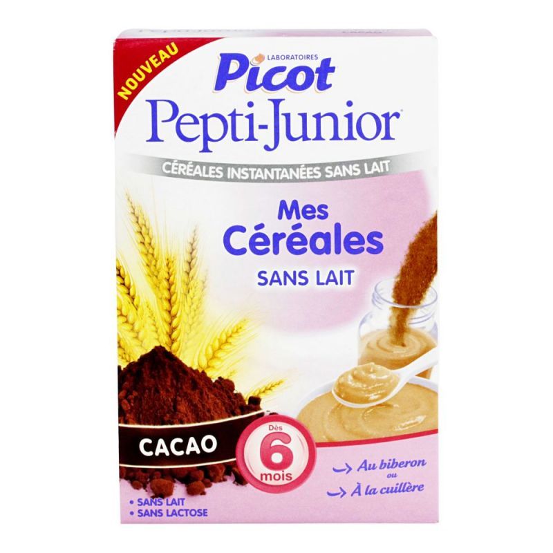 Pepti-junior céréales sans lait cacao 300g 6mois+