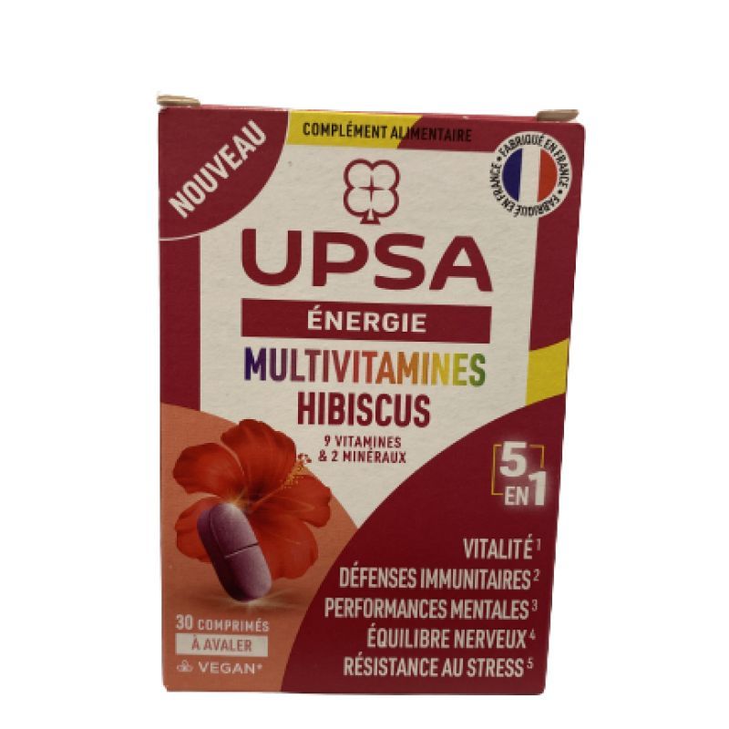 Upsa energie hibiscus multivitamines 30 comprimés