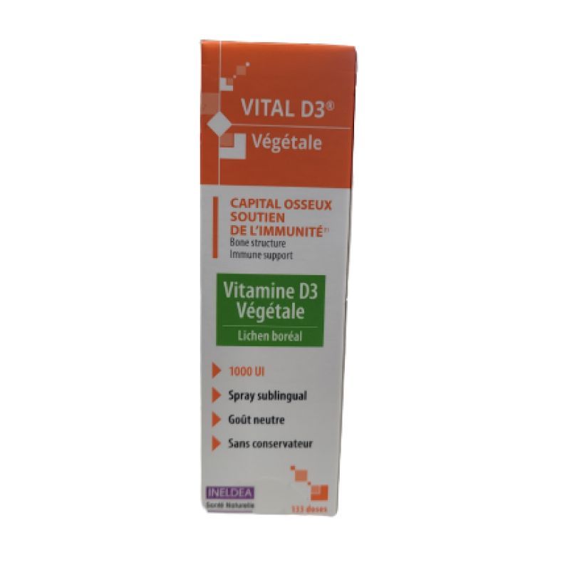 Ineldea - Vital D3 végétale 133 doses 20ml
