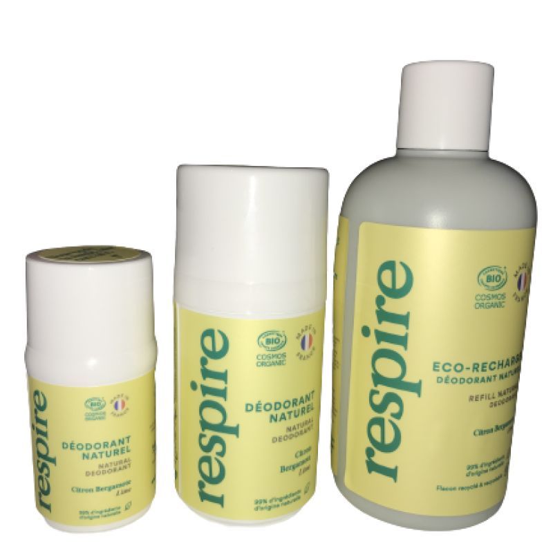 Eco-recharge déodorant naturel roll-on - Citron bergamotte