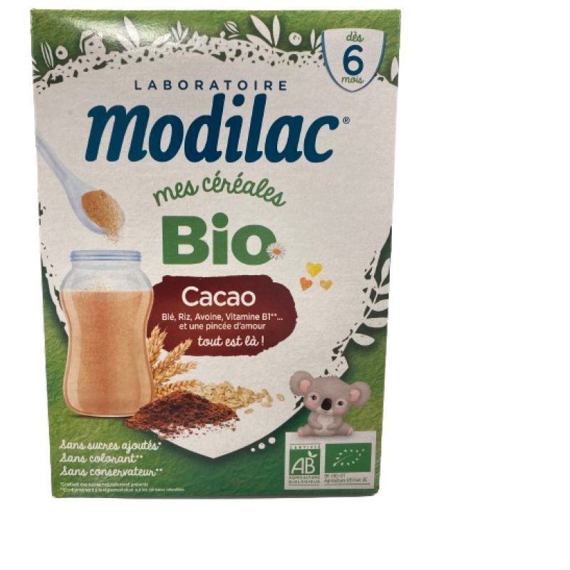 Modilac Mes Céréales Bio Cacao Dès 6mois