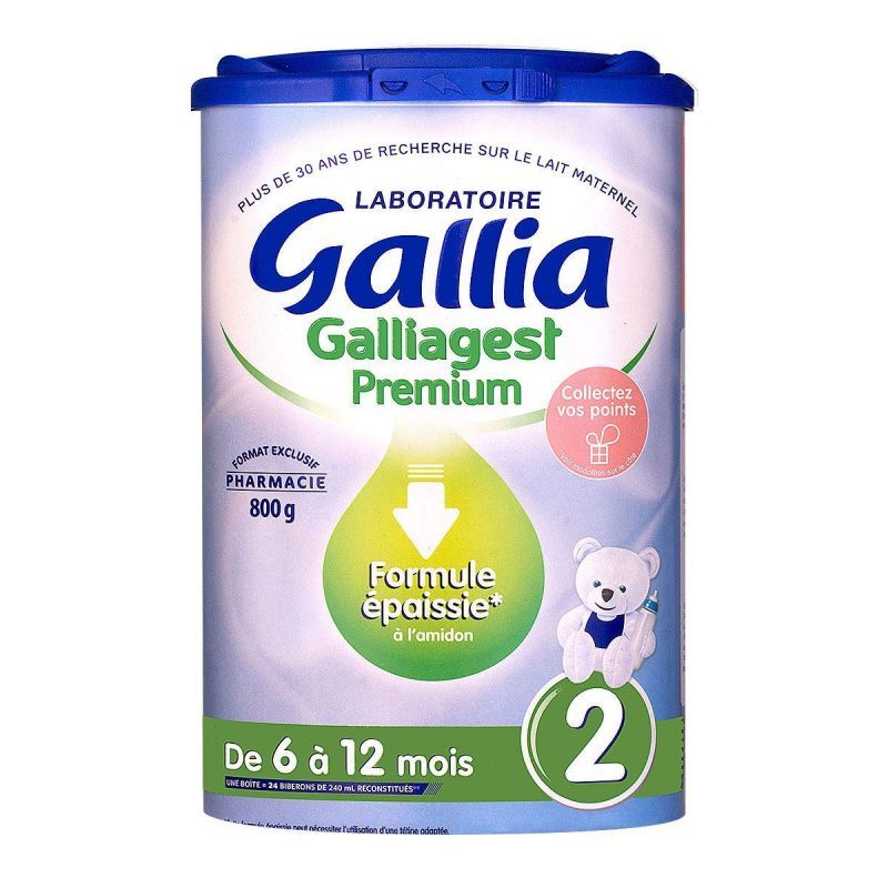 Gallia Galliagest 2ème âge lait poudre bébé 6-12mois 800g