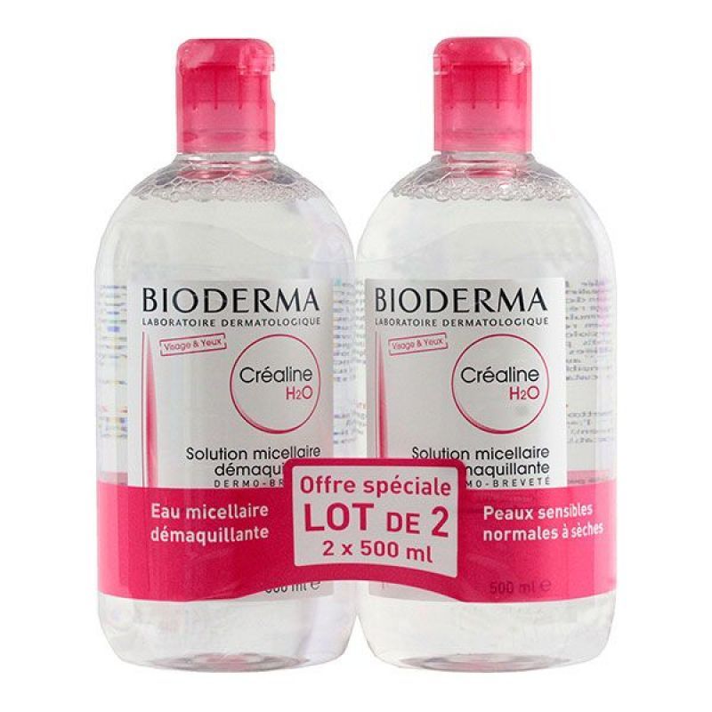 Créaline - H2O Solution Micellaire 500mL x2