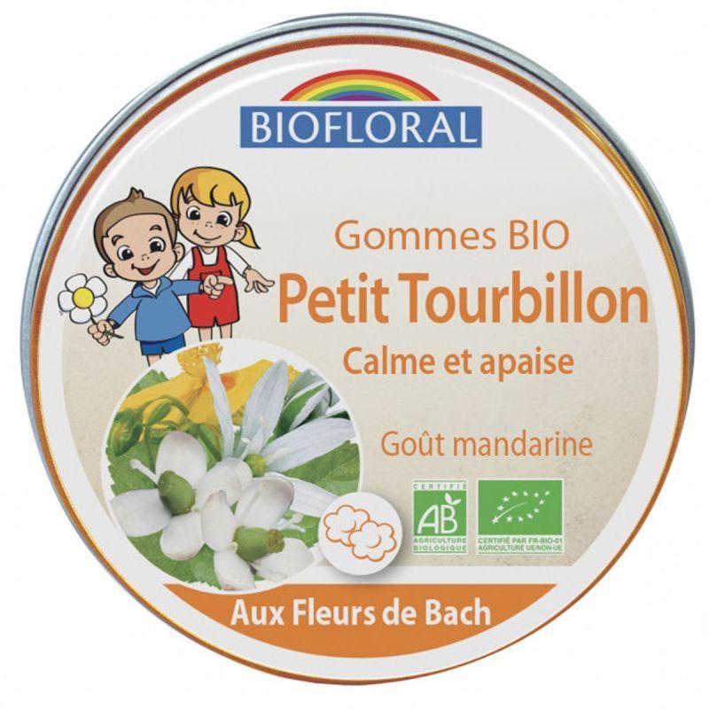 Petit tourbillon 45 gommes bio goût mandarine