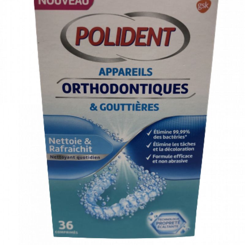 Polident Appareils orthodontiques et gouttières +36 comprimés