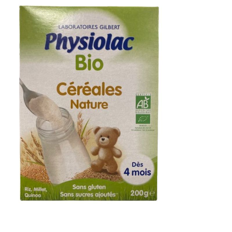 Physiolac Cereale Bio Dès 4mois 200g