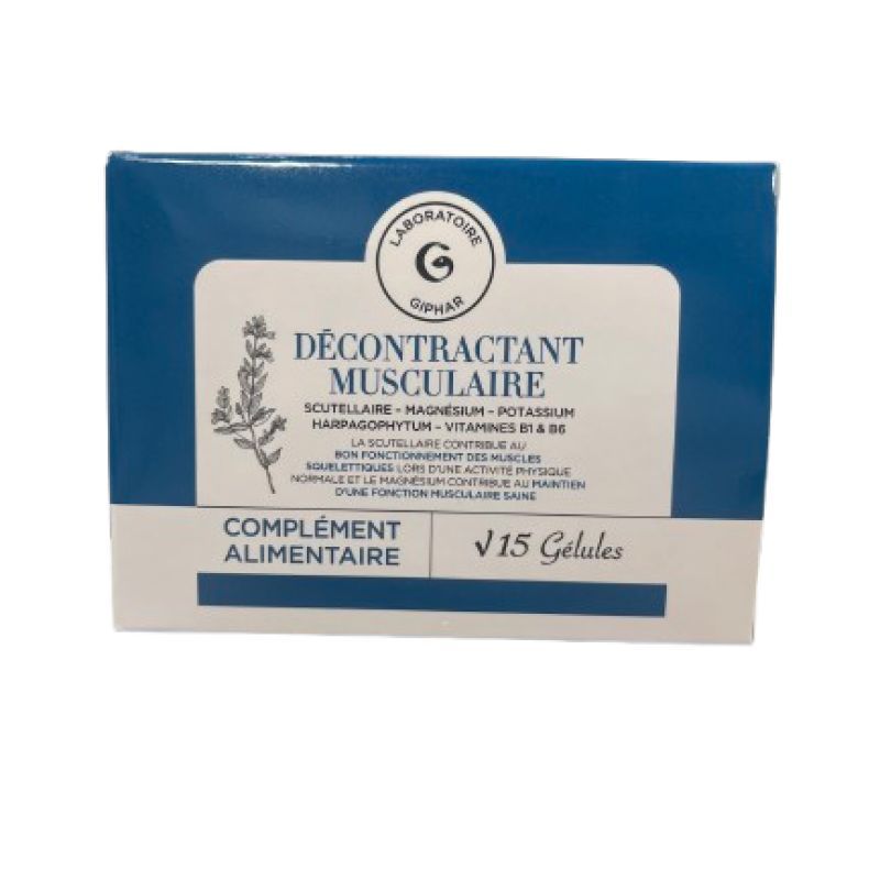 Giphar Decont Musculaire 15 gélules