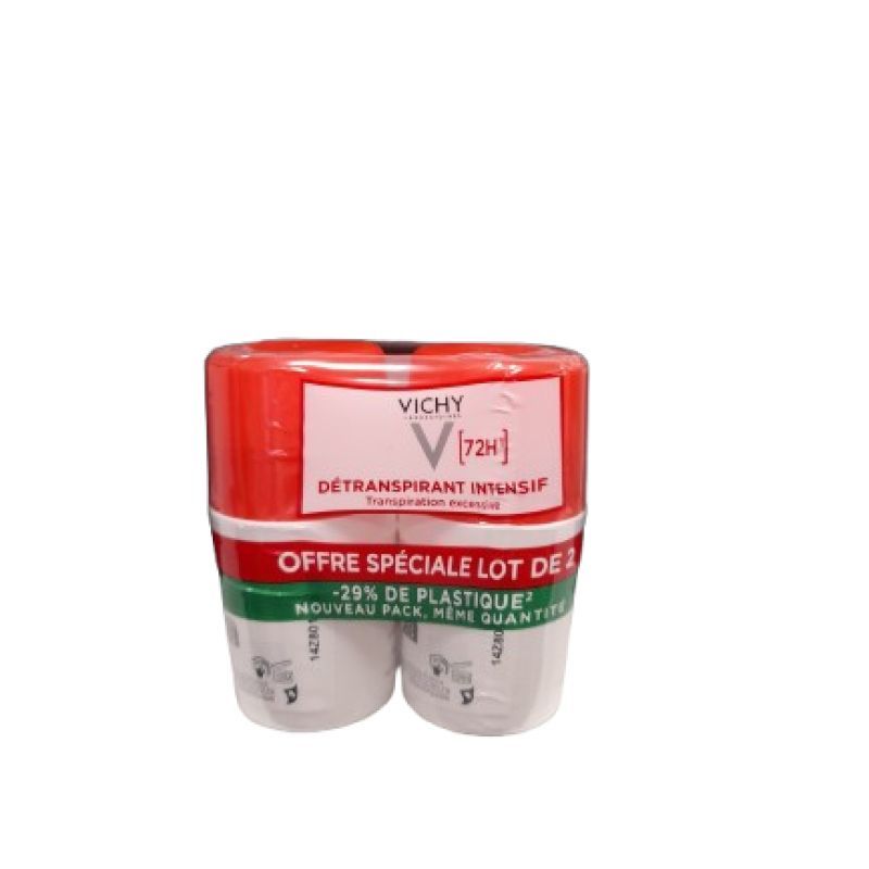 Déodorant à bille Détranspirant intensif 72h 2x50ml