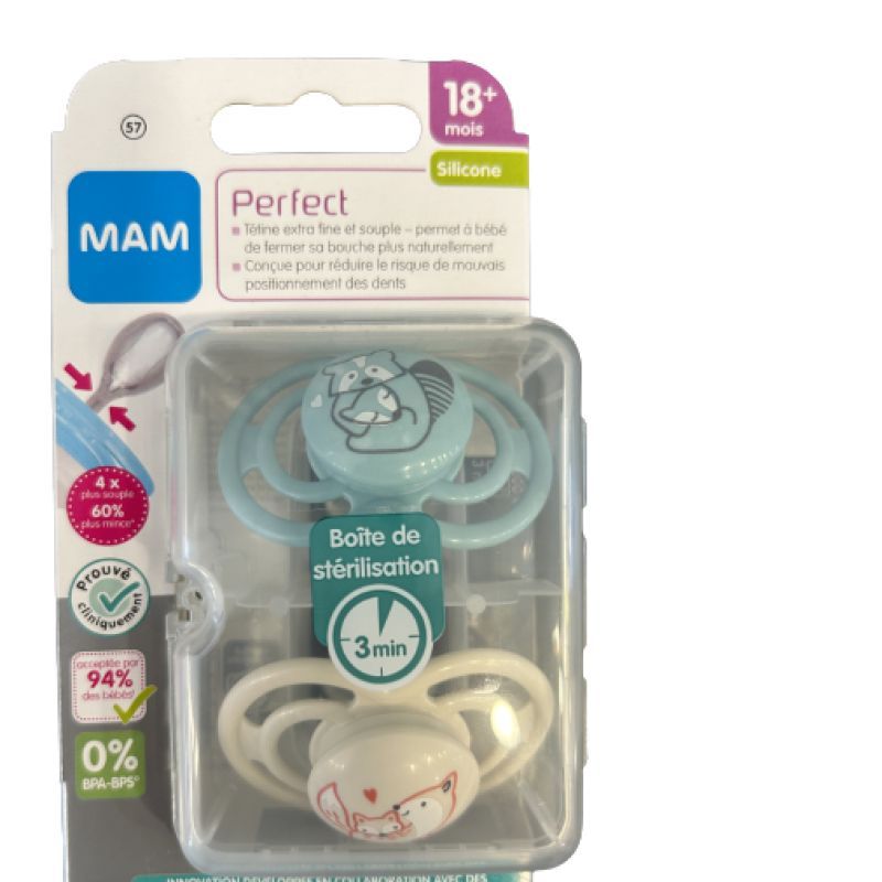 Sucette MAM Perfect silicone 18m+
