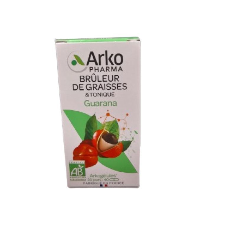 Arkogélules guarana bio brûleur graisses 40 gélules