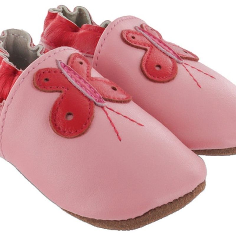 SHOOP'S - Chaussons en cuir 6-12 mois [Papillon]