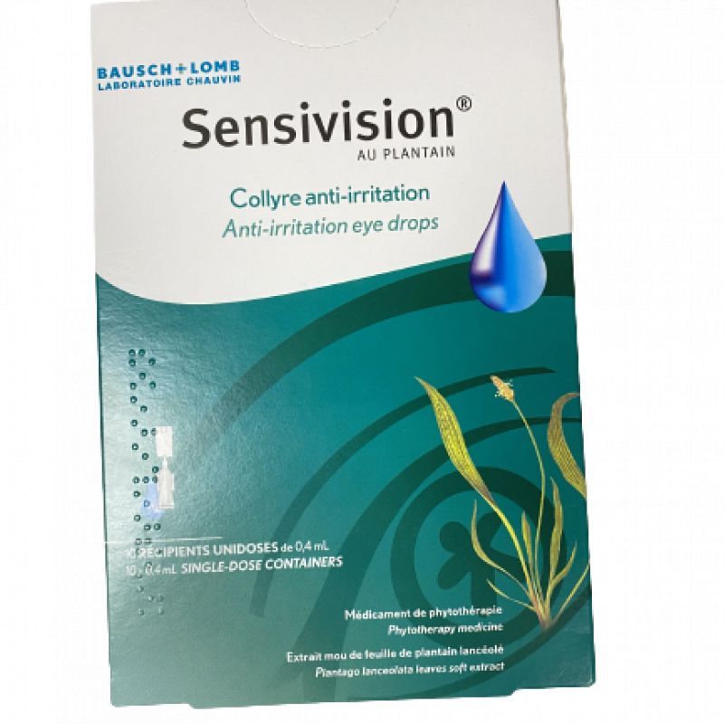 Sensivision au plantain Collyre anti-irritation unidose 0.4mlx10