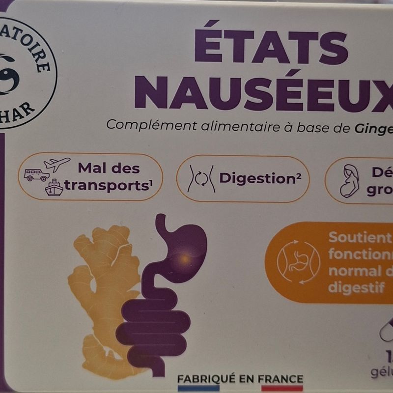 Giphar Etat Nauseeux 15 Gelules