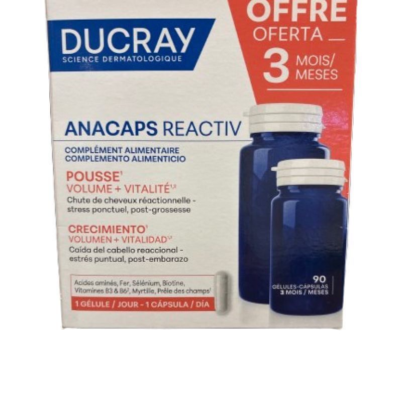 Ducray Anacaps Reactiv Pousse 90 Gélules