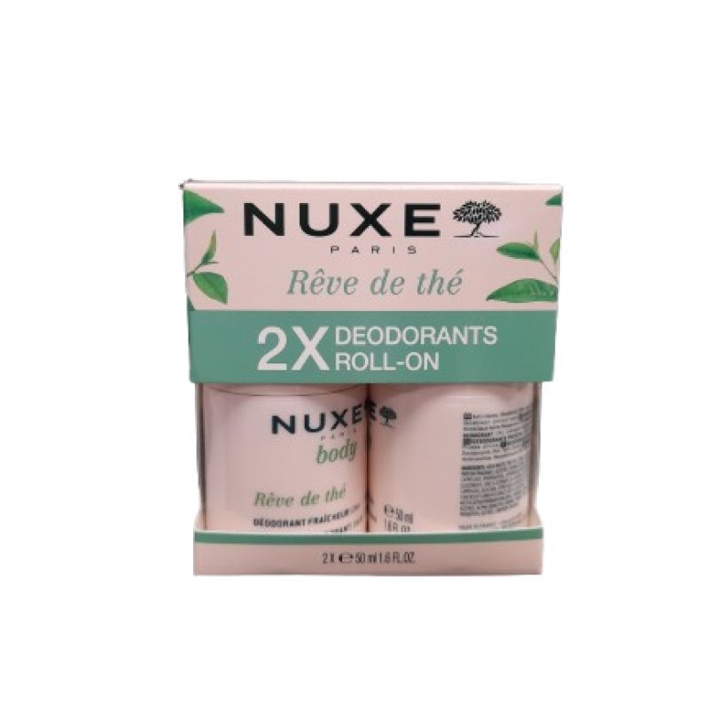 Nuxe Rêve de Thé Déodorant Fraîcheur 24H, lot 2x50ml