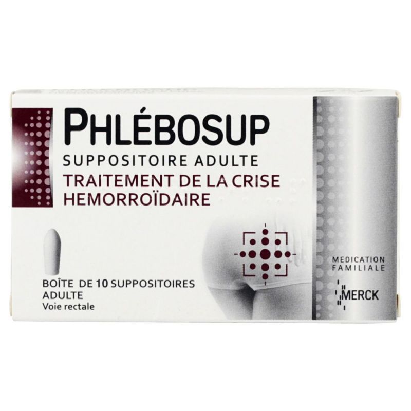 Phlébosup - Adulte 10 suppositoires