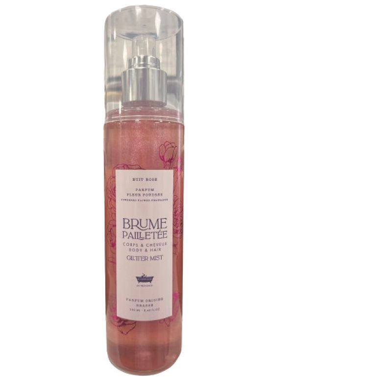 Brume Pailletée Fleur Poudrée 250ml - Nuit Rose