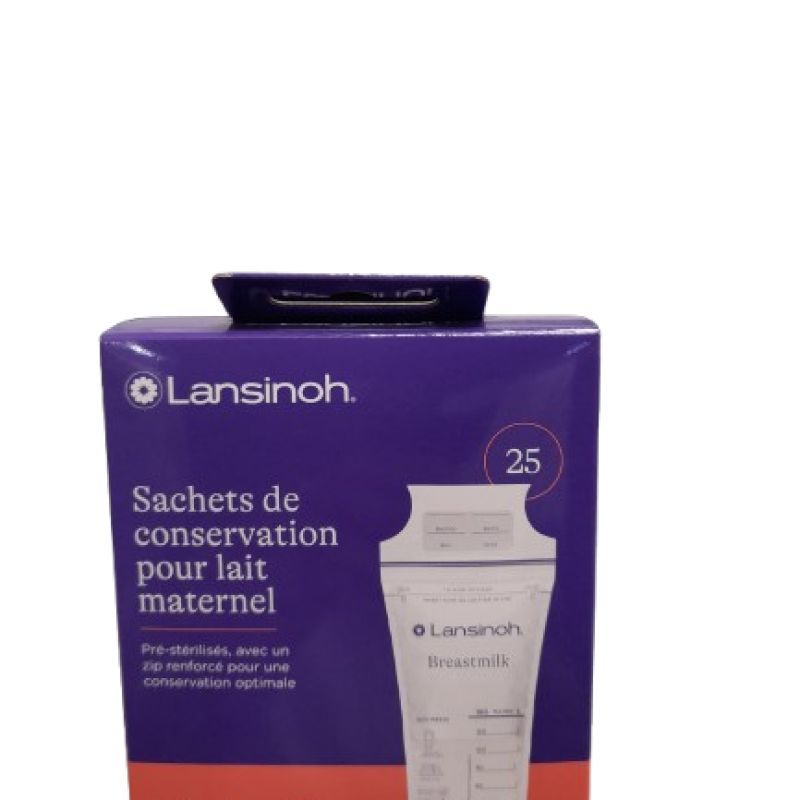 Lansinoh 25 Sachets de conservation de lait maternel