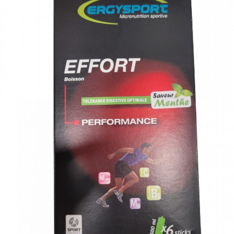 Ergysport - Effort - performance - 6 sticks - Saveur Menthe
