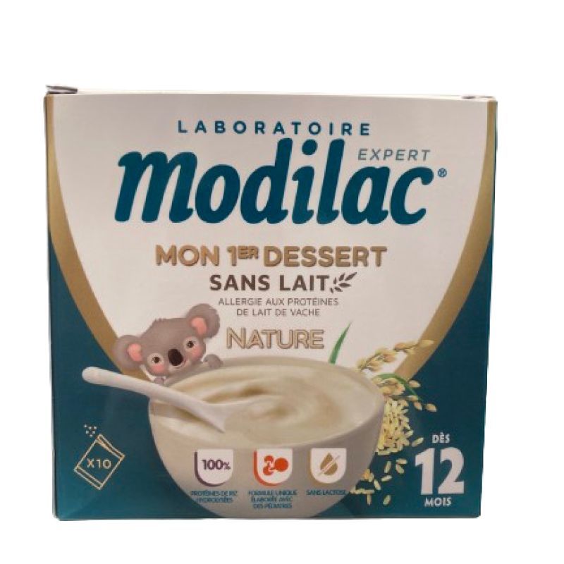 Modilac Mon 1er Dessert Sans Lait Nature dès 12mois 10 sachets