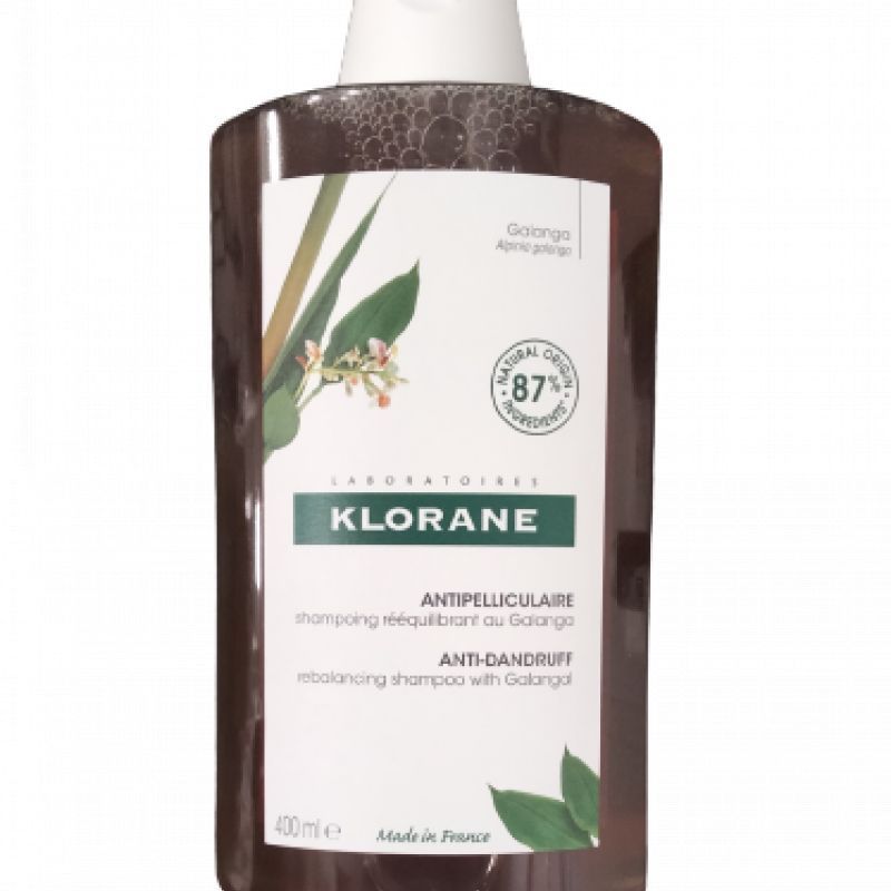 KLORANE Shampoing antipelliculaire rééquilibrant au Galanga 400ml