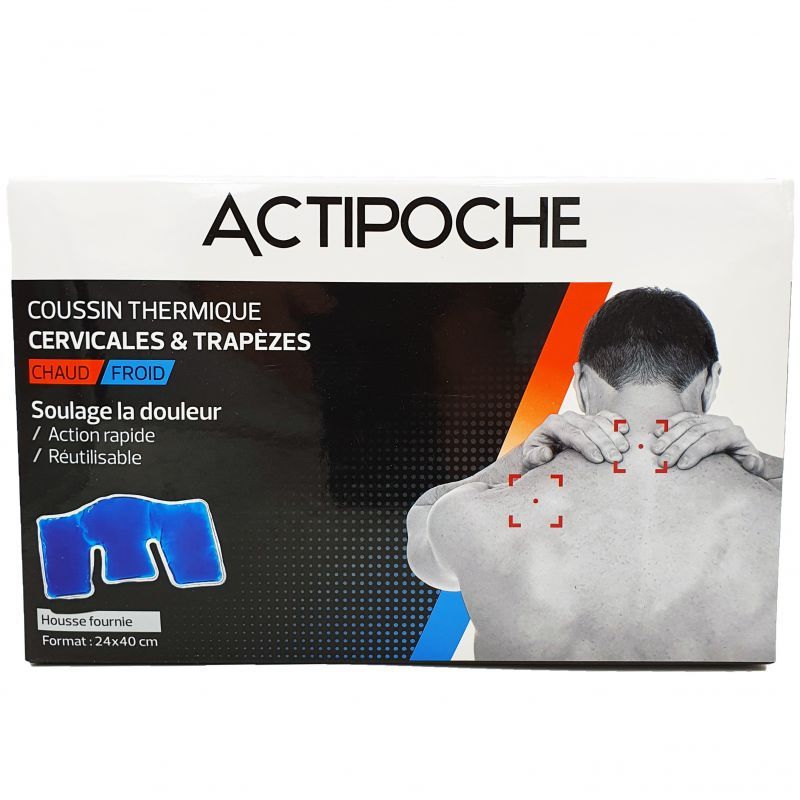 Actipoche Coussin Cervicales et trapèses 24x40cm