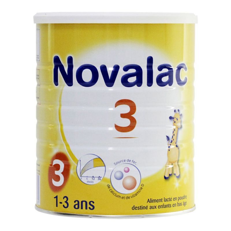Novalac 3ème âge lait poudre bébé 1-3ans 800g