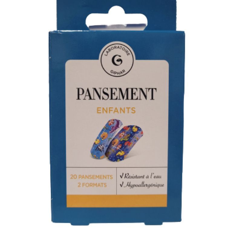 Giphar - pansement enfants - 20 pansements - 2 formats