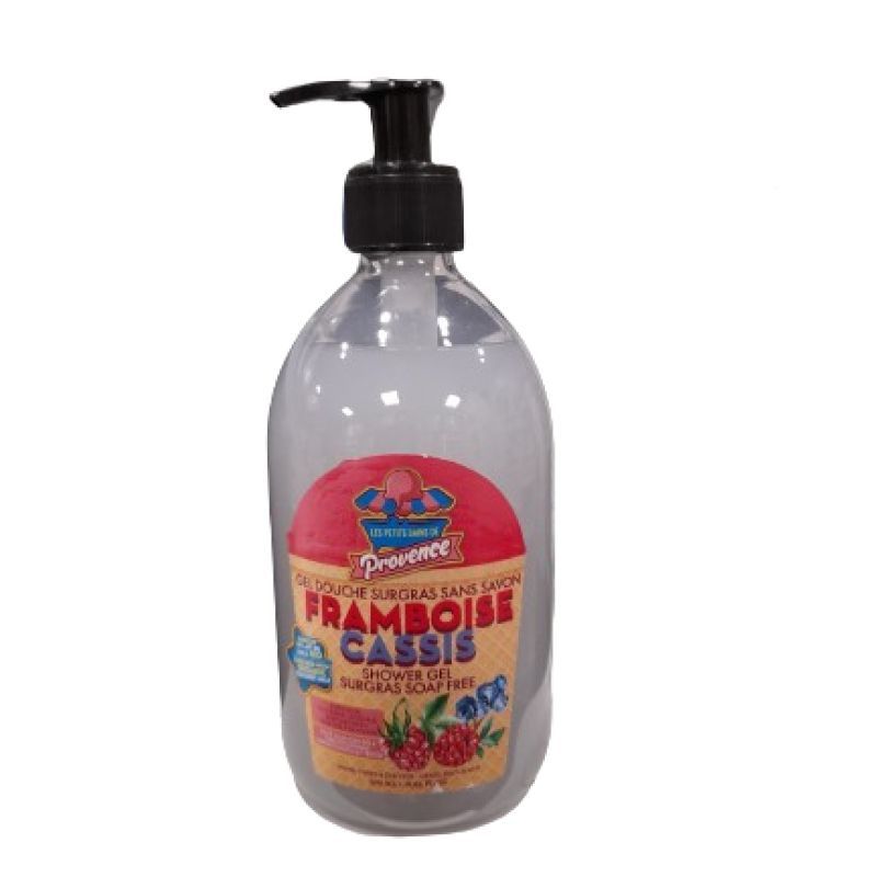 Gel douche surgras sans savon Framboise-Cassis 500 ml