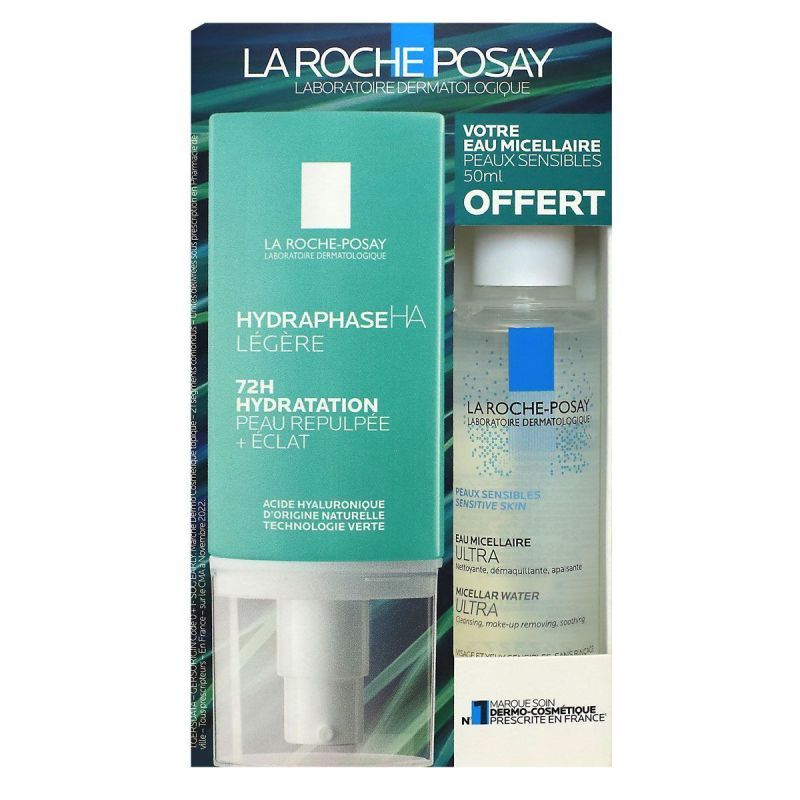 Coffret Hydraphase HA légère 50ml + eau micellaire 50ml